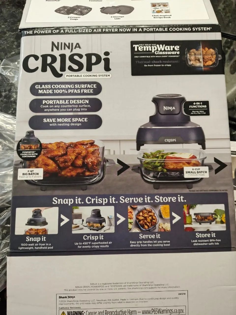 NINJA CRISPI 4 in1 - NOVA NA CAIXA - Utensílios Para Cozinha