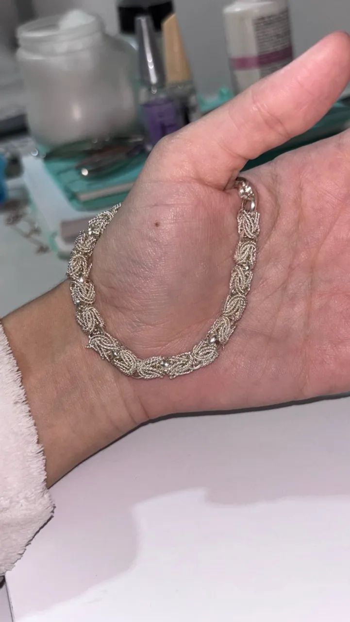  Pulseira de prata 925 de bali - Foto 2