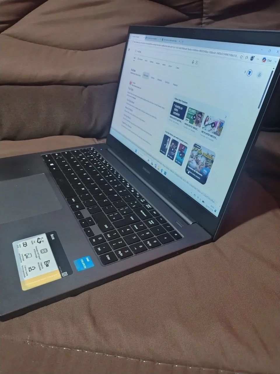 Notebook Samsung Intel Celeron com 8 gigas de ram com 256 de memória interna SSD nvme - Foto 4