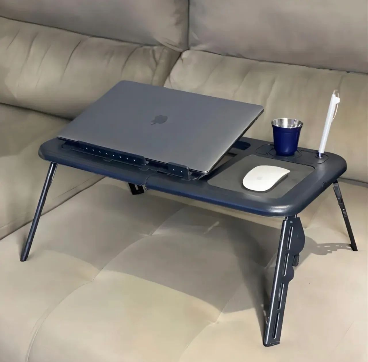 Mesa Articulada Dobravel P/ Notebook Com Cooler  - Foto 3