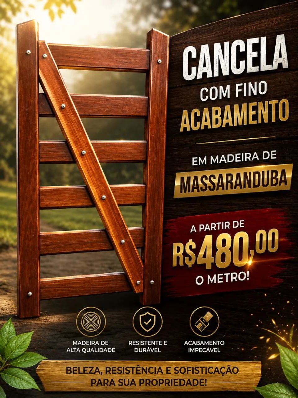  LEIAM O ANÚNCIO!Fabricação de cancelas sob medida.