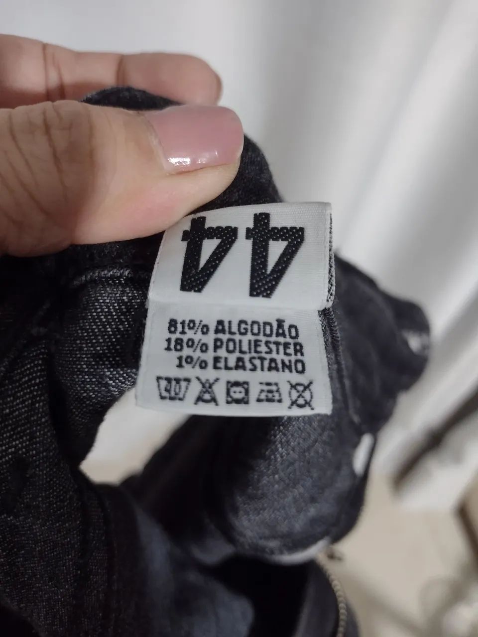 Short jeans preto número 44 - Foto 3