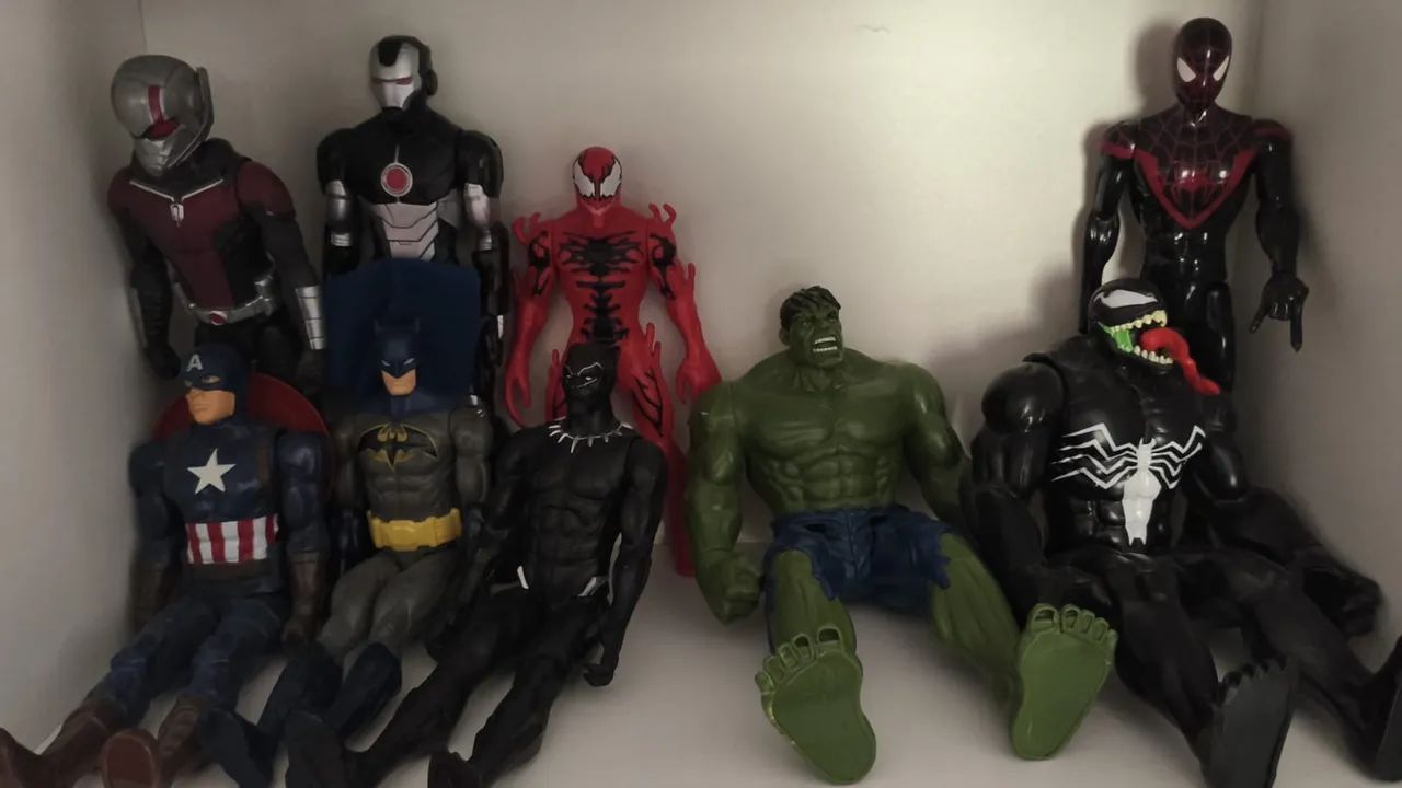 Kit bonecos super heróis 