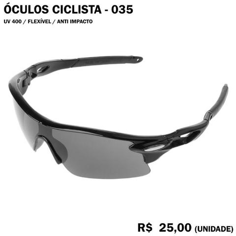 Óculos de Ciclismo 35 (Escuro com Armação Preta) Proteção UV