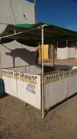 Vendo barraca de ferro toda reforçada com lona