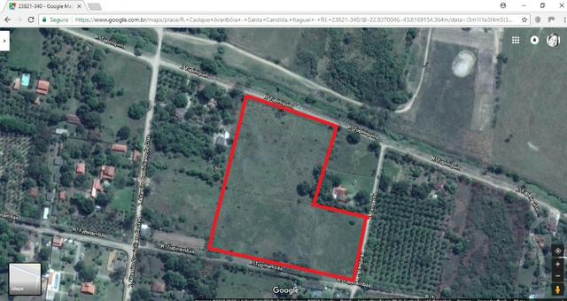 Terrenos com 1600 e 2100 m² plano - Documentado - Santa Cândida - Itaguaí - Foto 5
