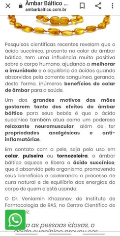Colar de Âmbar para bebê, crianças - Foto 4