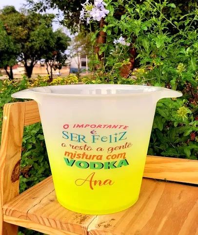 Balde de gelo degrade personalizado - Foto 2