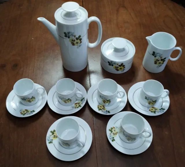 Antigo Jogo Café Ou Chá Porcelana Japonesa Meito (cod. 80)