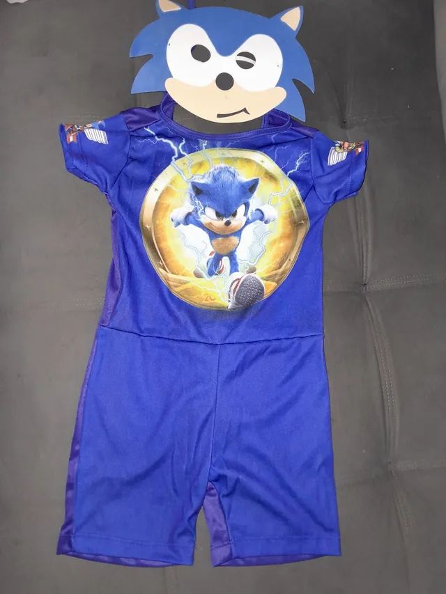 Fantasia sonic longo fantasia infantil