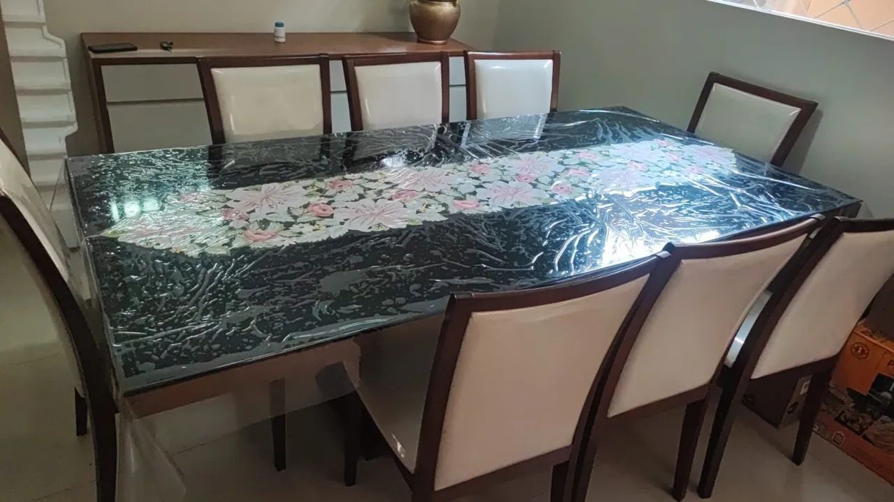 Conjunto de Mesa e Cadeiras para Jantar - 8 Lugares