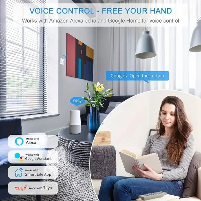 Smart Wifi 4 Canais - Tuya Interruptor Inteligente 4 Canais 4ch Wifi + Rf 433mhz - Foto 5