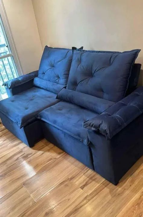 Sofás retrátil reclinável 2.30m direto da fábrica, frete grátis. - Foto 3
