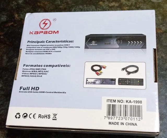 Conversor Digital Full Hd Com Controle Kapbom - Ka-1998 - Foto 2