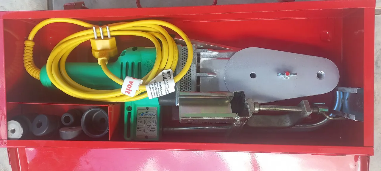 Termofusora Amanco para solda de tubos PPR