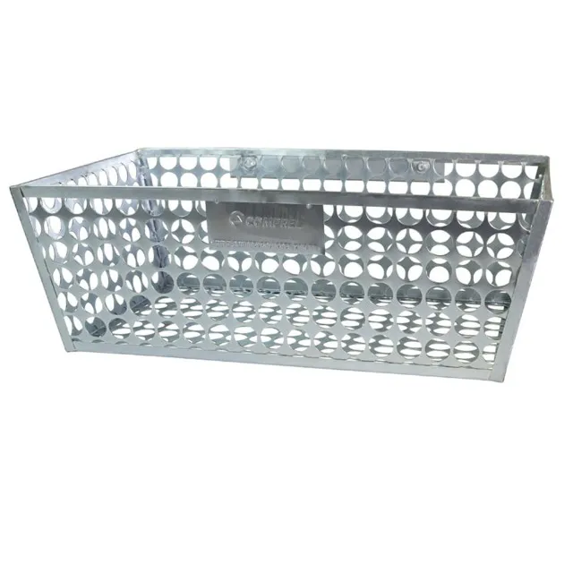 LIXEIRA PARA GRADE GALVANIZADA  MÉDIA 68X40