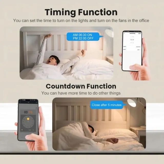 Tronsforme Lampada Tomada em Inteligente Wifi Tuya, compatível com Alexa  - Foto 4