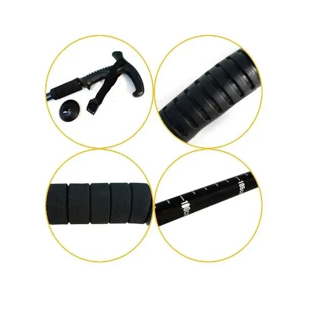 Bengala Aluminio Ajustavel Polos Trekking Caminhadas