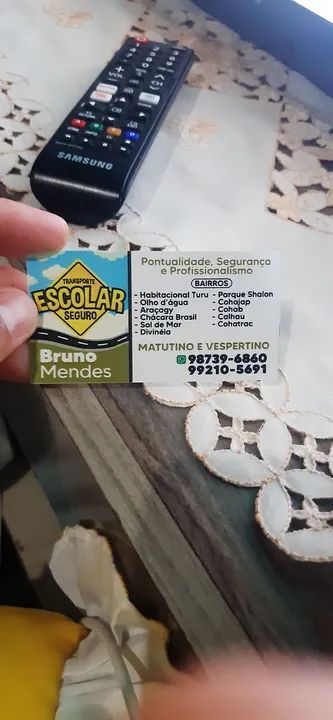 TRANSPORTE ESCOLAR TURNO MATUTINO E VESPERTINO 