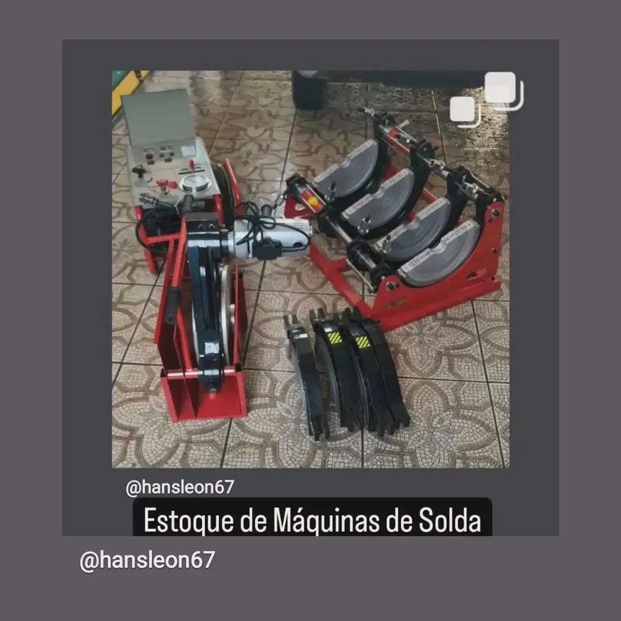 Máquina de Solda Termofusão d250mm