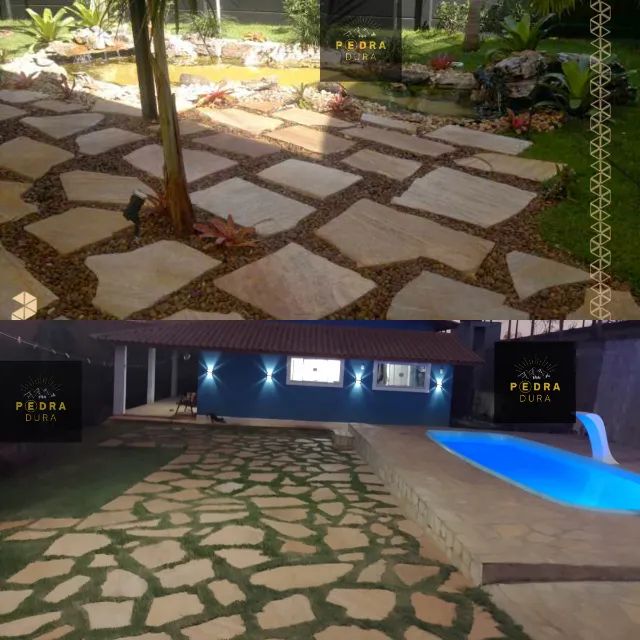 Lajão São Tomé para Jardins - Pedra São Tomé Legitima 