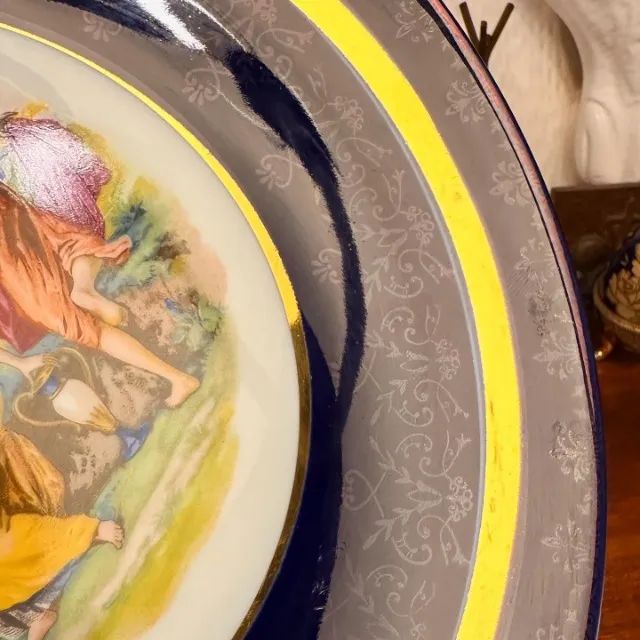 Prato decorativo de porcelana tcheca. - Foto 6