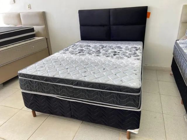 Cama Box Casal, Colchão Molas Bonel - Foto 2