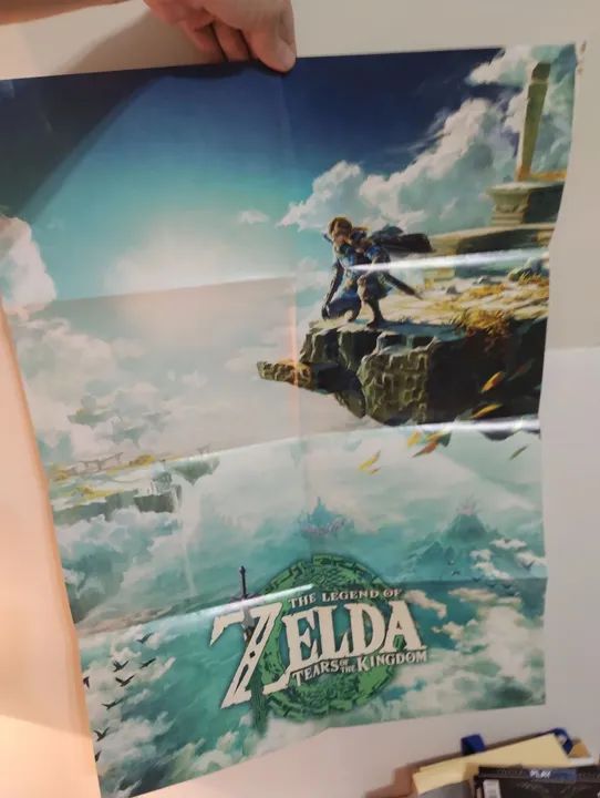 Zelda Tears of The Kingdom, Pôster 50x70, em Revista - Foto 6