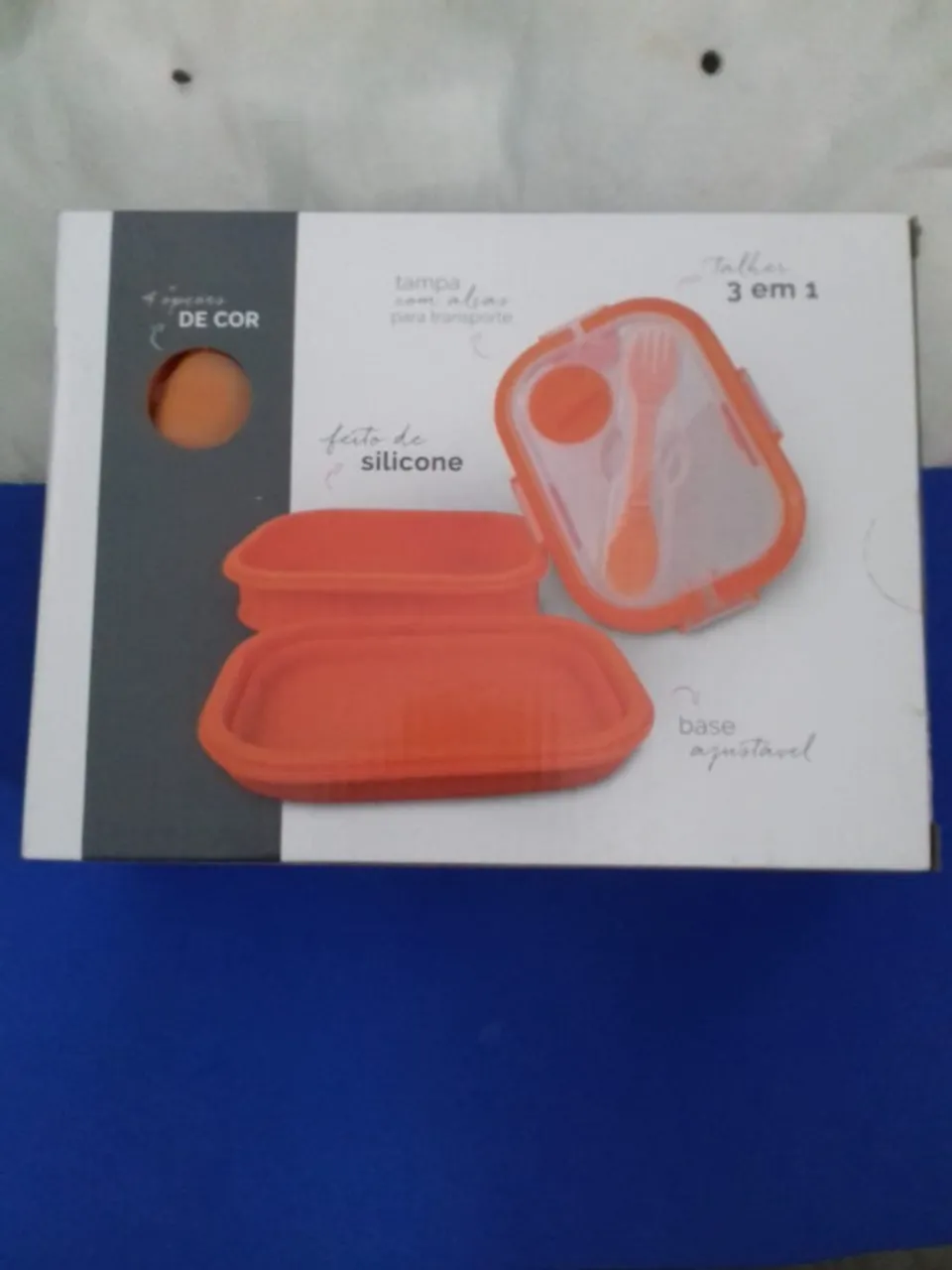 Lunch Box (Marmita - Lancheira) em Silicone Com Z - NOVA - Baixei o valor