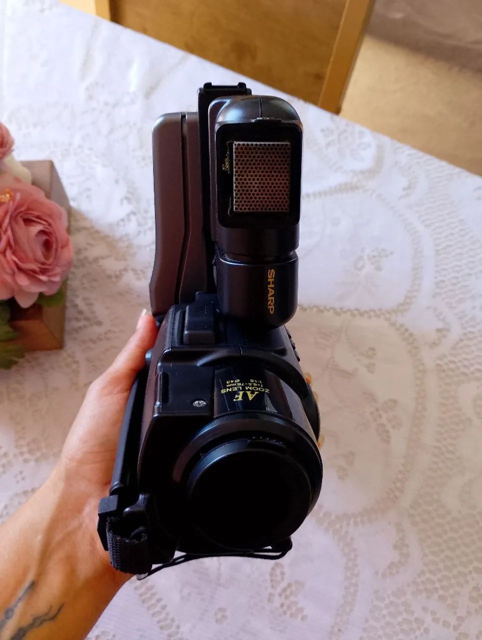 Filmadora Sharp com Zoom