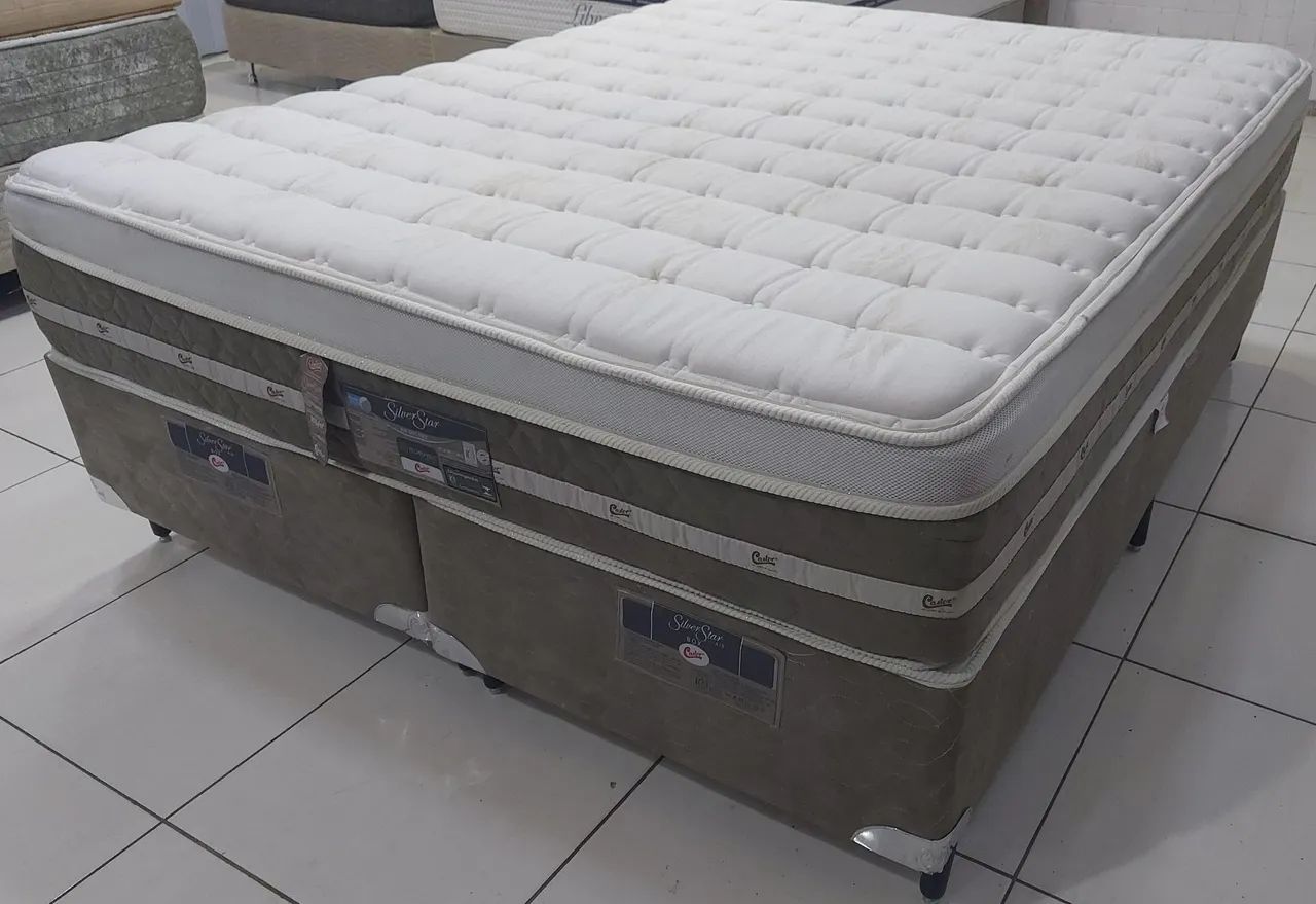 Cama Queen Size, Castor - ENTREGA GRÁTIS