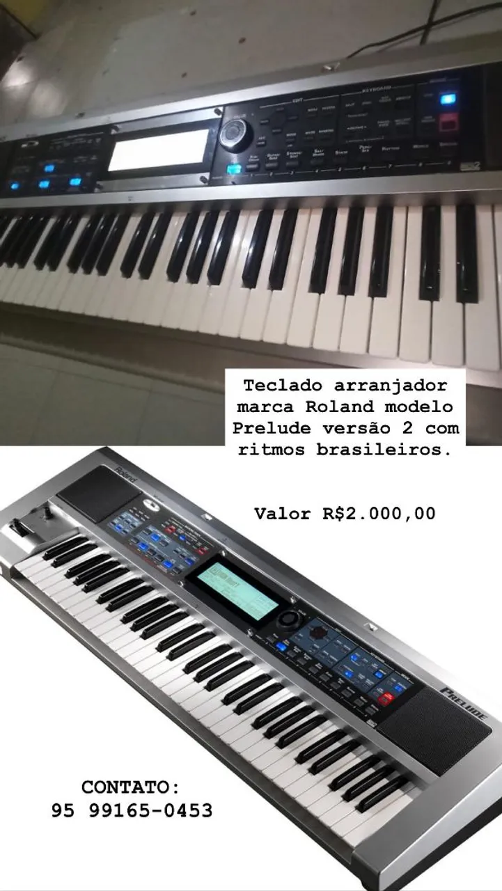 Teclado arranjador Roland Prelude