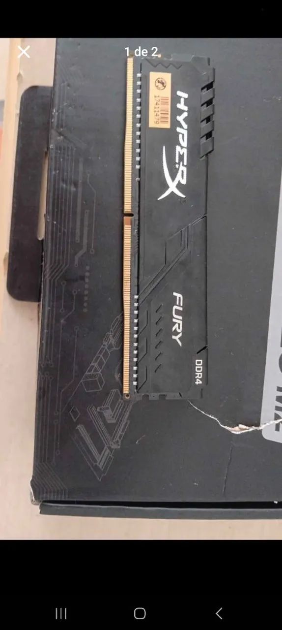 Memória RAM HyperX Fury DDR4 8GB