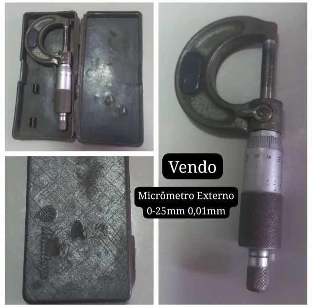 Micrômetro Externo 0-25mm 0,01mm (Vendo)