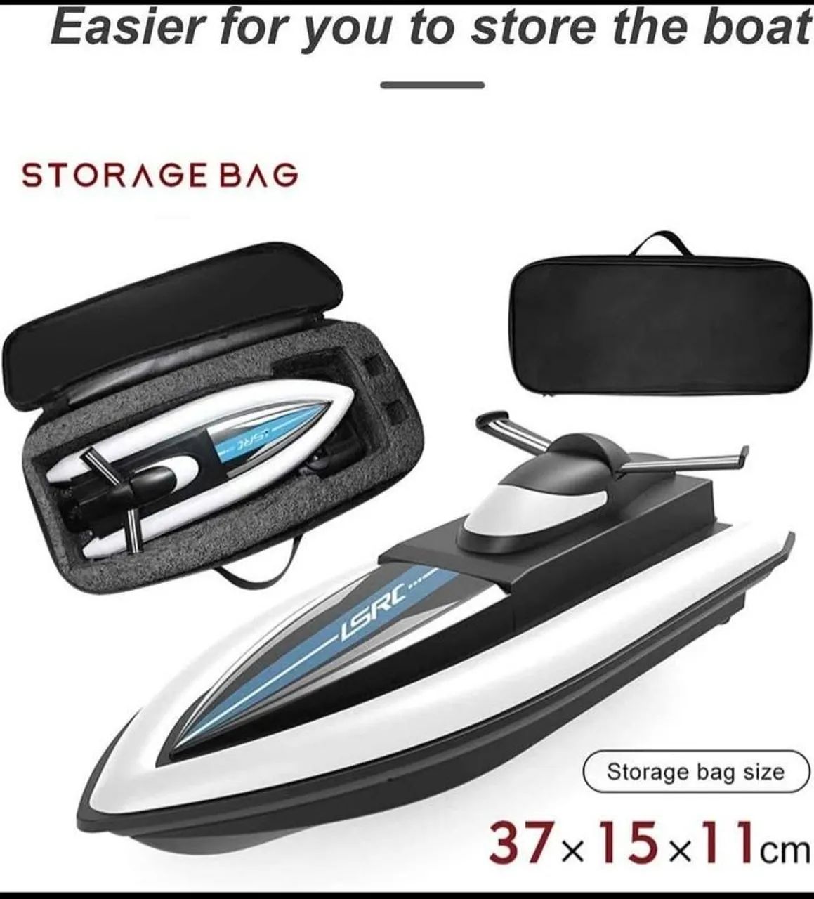 NOVIDADE! BARCO DE CONTROLE REMOTO RECARREGÁVEL MODELO IMPORTADO - Foto 2