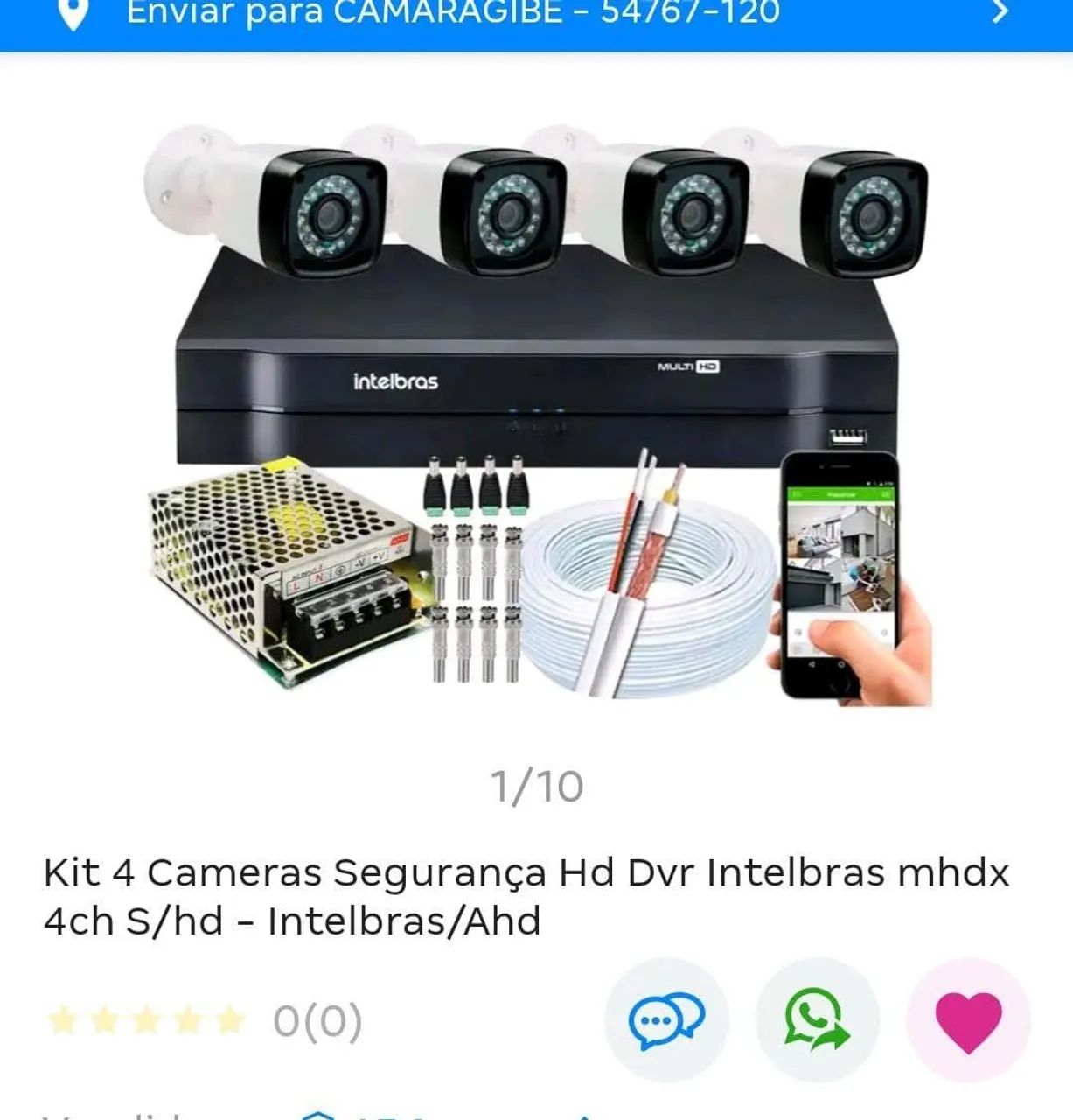 Câmeras de segurança Intelbrás + Instalação 