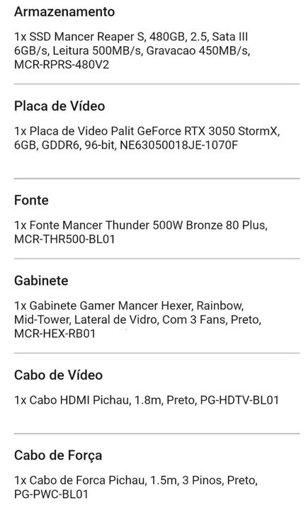 Pc Gamer - RGB - Preto - Foto 5