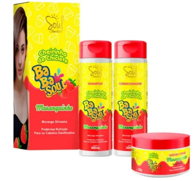 KIT CAPILAR BABASOUL MORANGUINHO64319604210690122