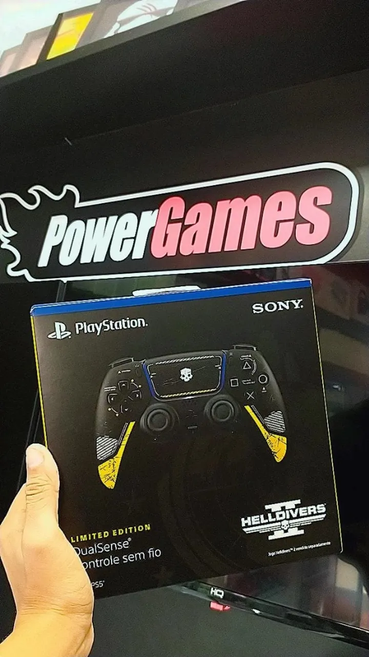 Controle de Ps5 Edição HellDivers NOVO