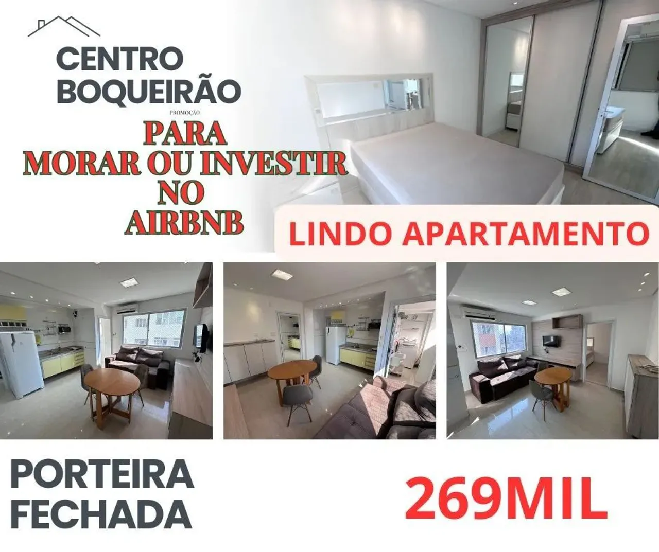 Apartamento para Venda em Praia Grande, Boqueirão, 1 dormitório, 1 banheiro