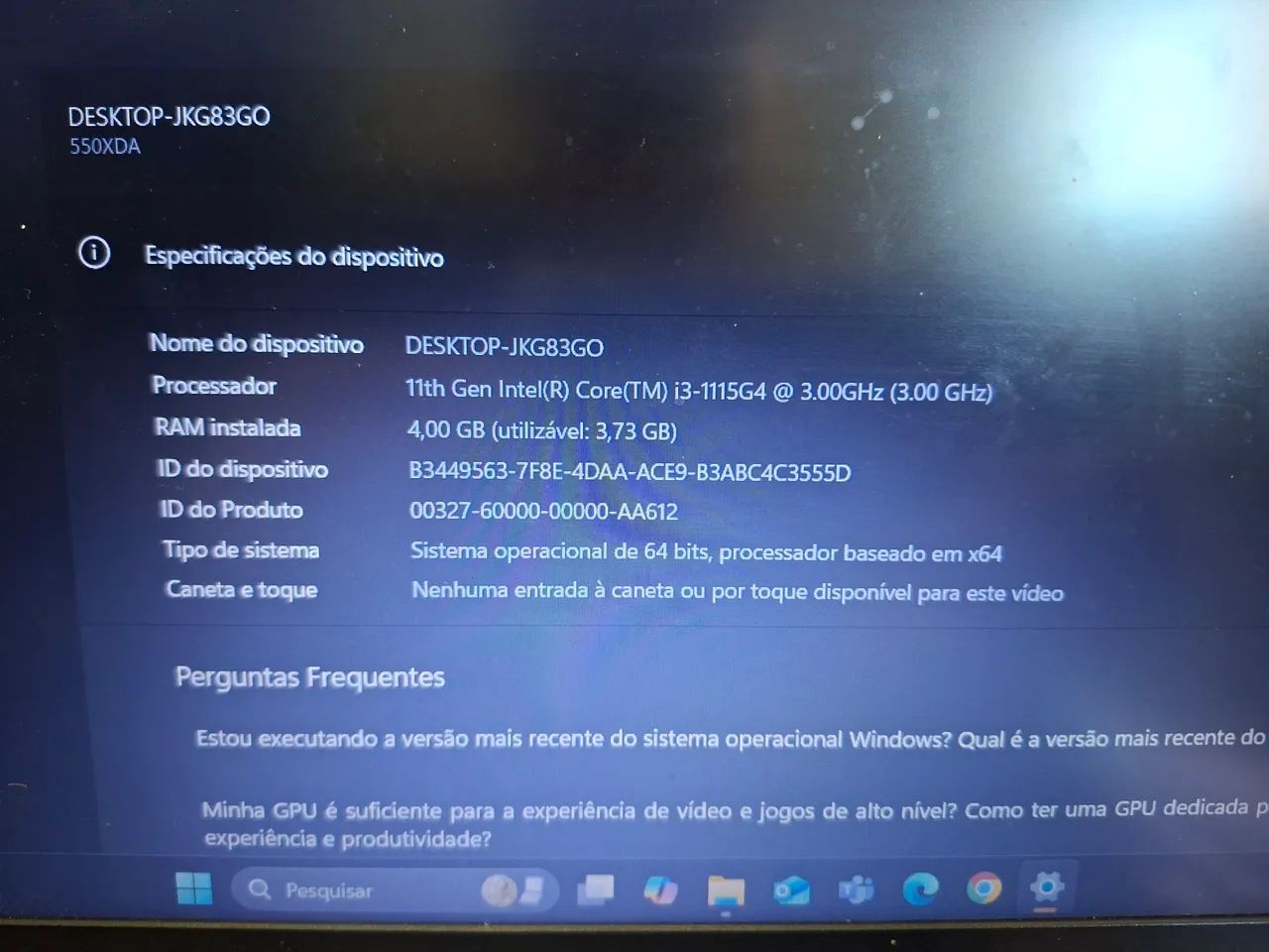 Notebook core i3 1tb Samsung - Seminovo - Foto 3