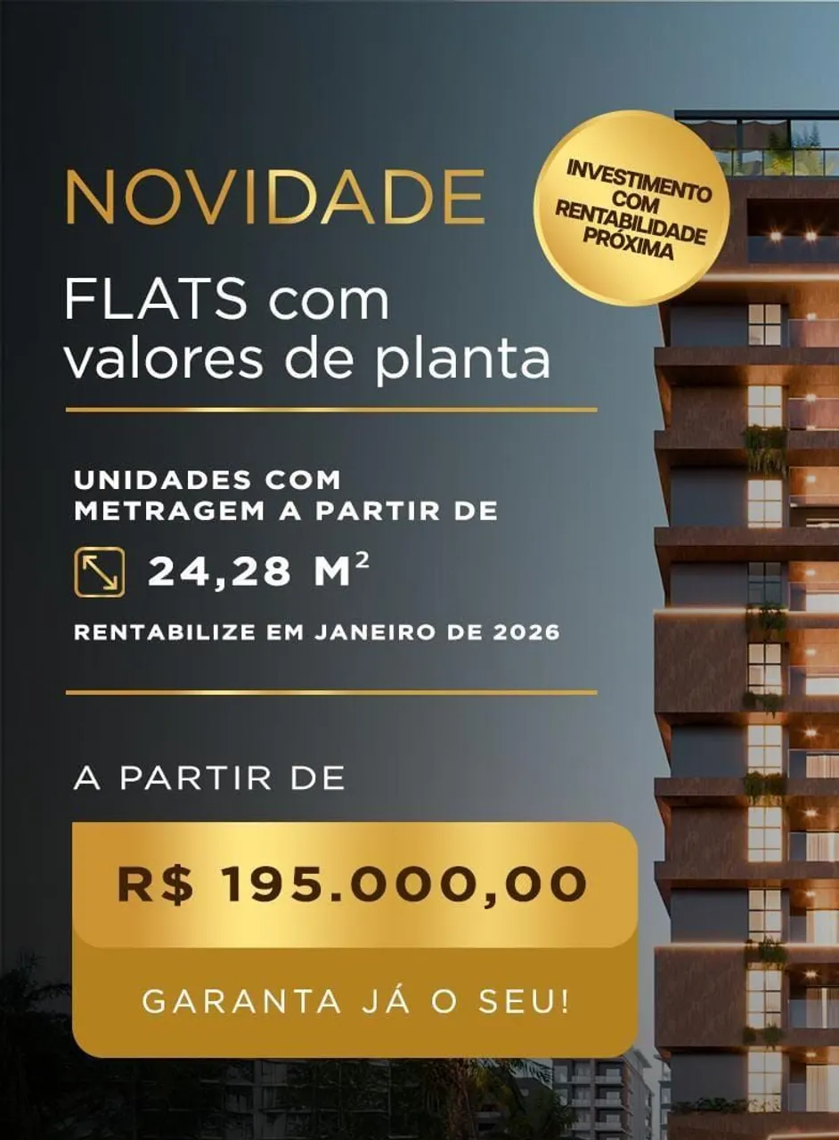 Flats promocionais em Campina Grande -área de lazer Mirante - Catolé