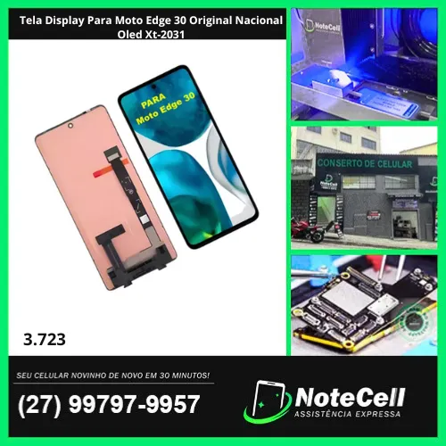Tela Display Para Moto Edge 30 Original Nacional Oled Xt-2031- Instalação Expressa Em 30m!