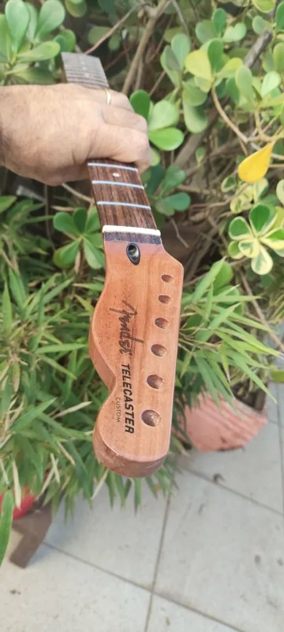 Braço de Guitarra Modelo Telecaster 22 Trastes Escala Escura - Foto 6