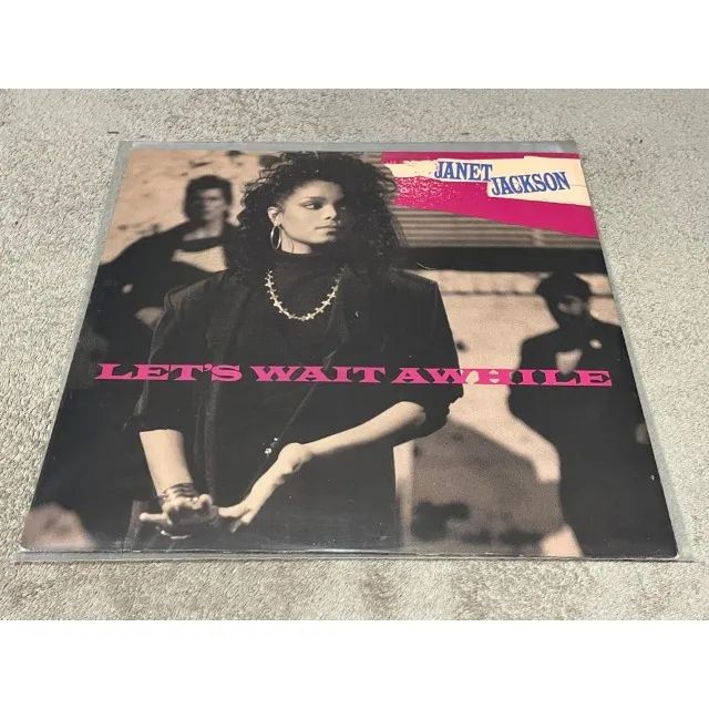 VINIL SINGLE JANET JACKSON - LET'S WAIT AWHILE