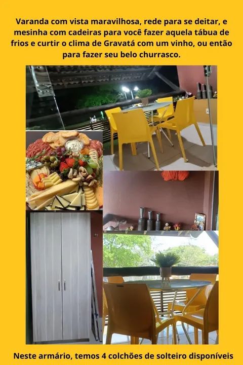 Flat 620 - Gravatá/PE VALOR PACOTE FINAL DE SEMANA SEXTA, SÁBADO E DOMINGO - Foto 6