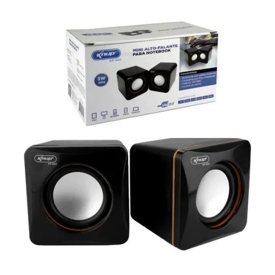 Mini Caixa De Som Para Pc E Notebook Knup Kp-609 - Loja Coimbra Computadores Entregamos