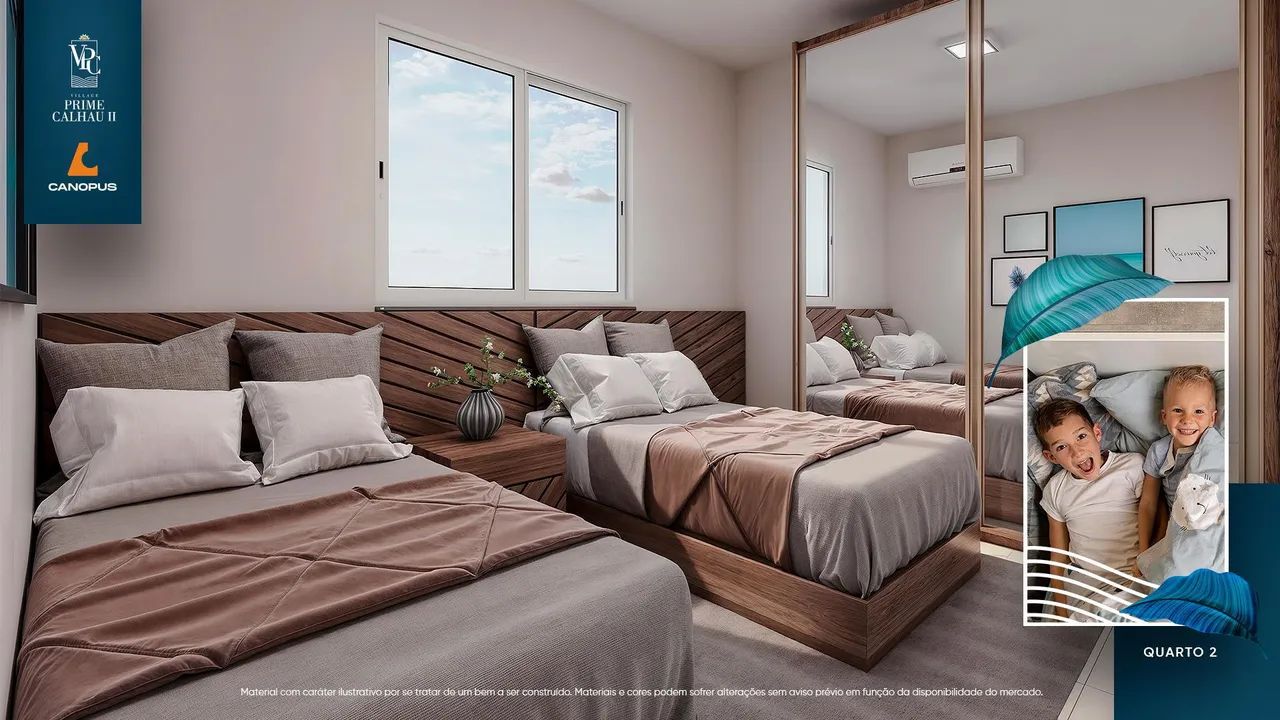 040- PRIME CALHAU 2- APARTAMENTOS COM SUITE E VARANDA GOURMET NO ALTO DO CALHAU - Foto 3