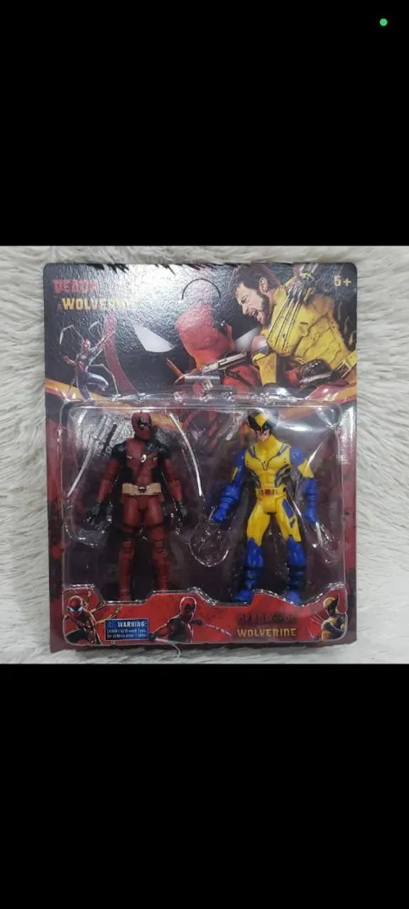 Boneco Wolverine e Deadpool 