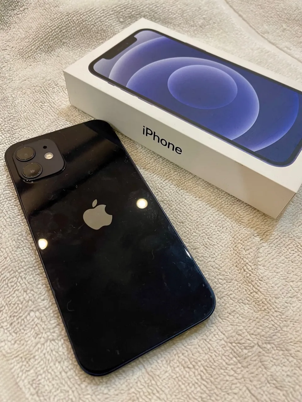 i-Phone 12 preto 256 GB